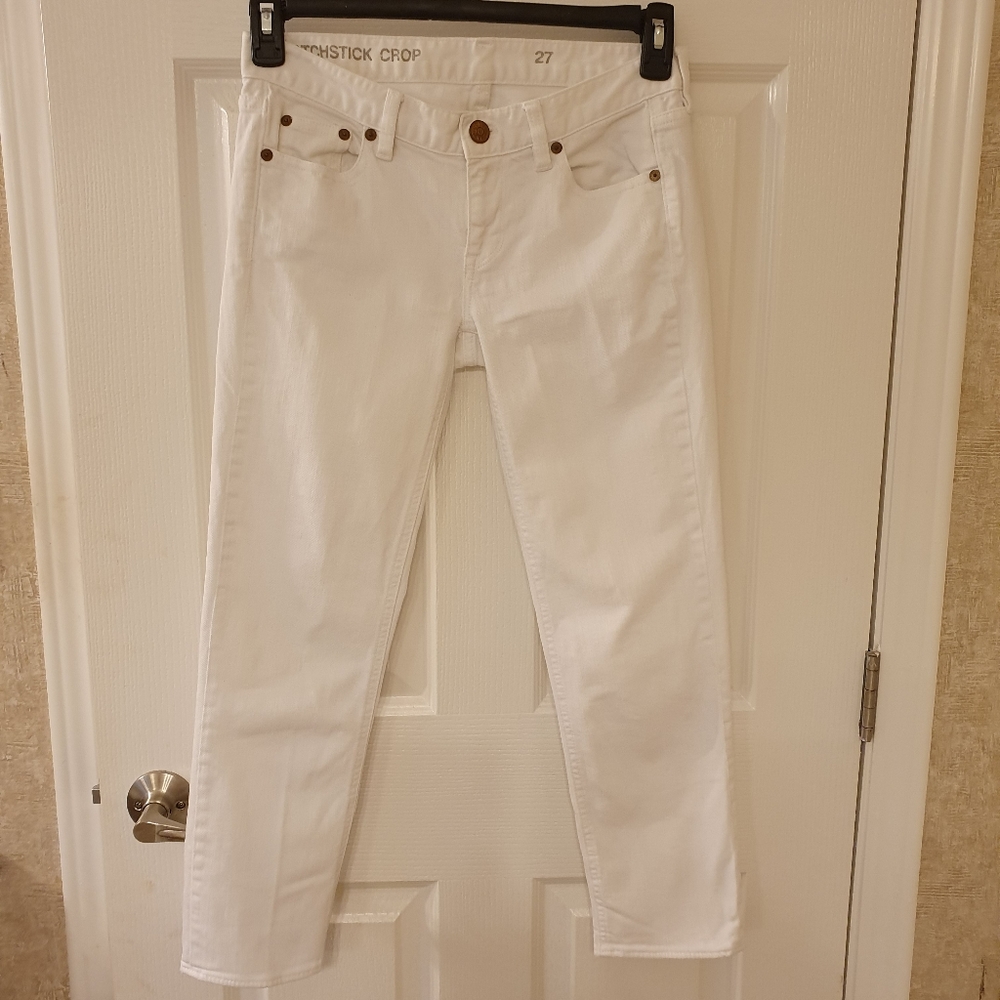 White Jeans J Crew Size 27